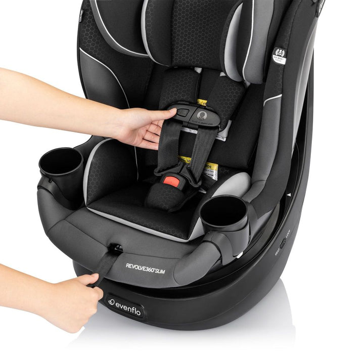 Evenflo Revolve360 Slim 2-In-1 Rotational Convertible Car Seat - Canton Black
