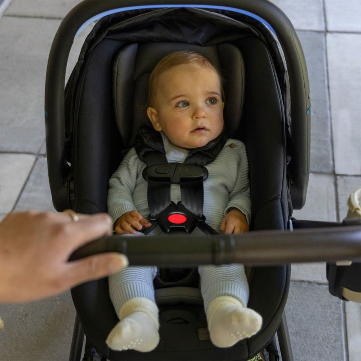 Evenflo Shyft Intuiti+ and Revolve180 LiteMax NXT with SensorySoothe Travel System - Dubhan Black