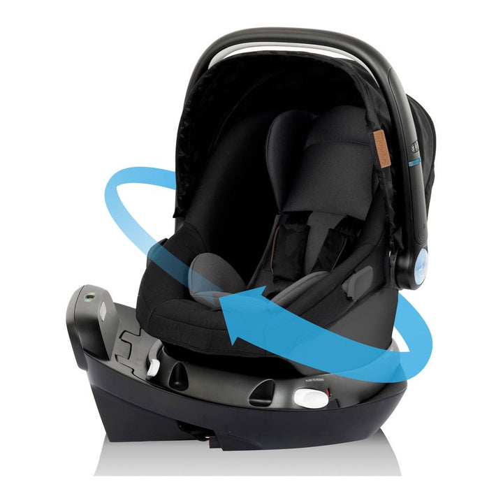Evenflo Shyft Intuiti+ and Revolve180 LiteMax NXT with SensorySoothe Travel System - Dubhan Black