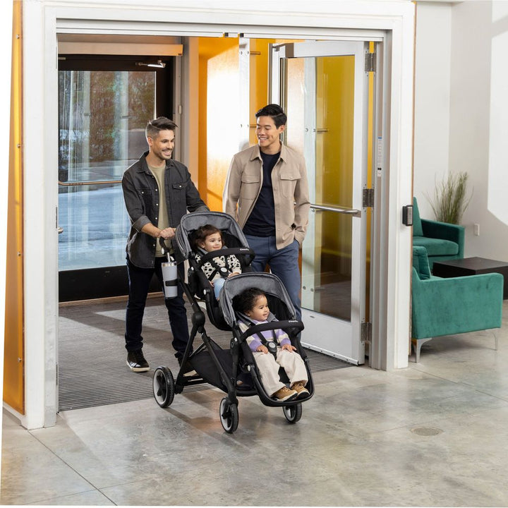 Evenflo GOLD Pivot Xpand Smart and LiteMax Infant Car Seat Modular Travel System - Moonstone