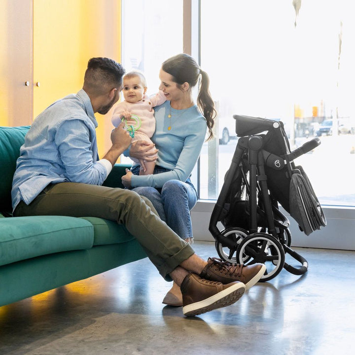 Evenflo GOLD Pivot Xpand Smart and LiteMax Infant Car Seat Modular Travel System - Moonstone