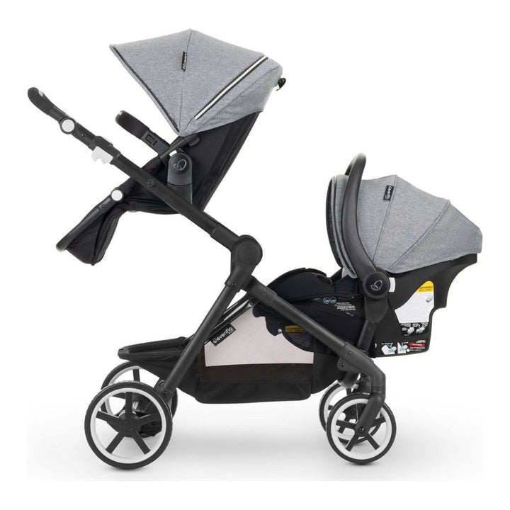 Evenflo GOLD Pivot Xpand Smart and LiteMax Infant Car Seat Modular Travel System - Moonstone