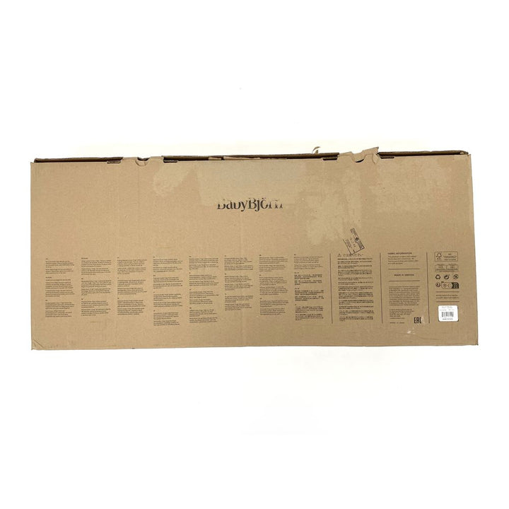 BabyBjorn Bouncer Bliss in Woven Fabric - Classic Quilt, Black on Dark Grey Frame (98064) (Open Box)