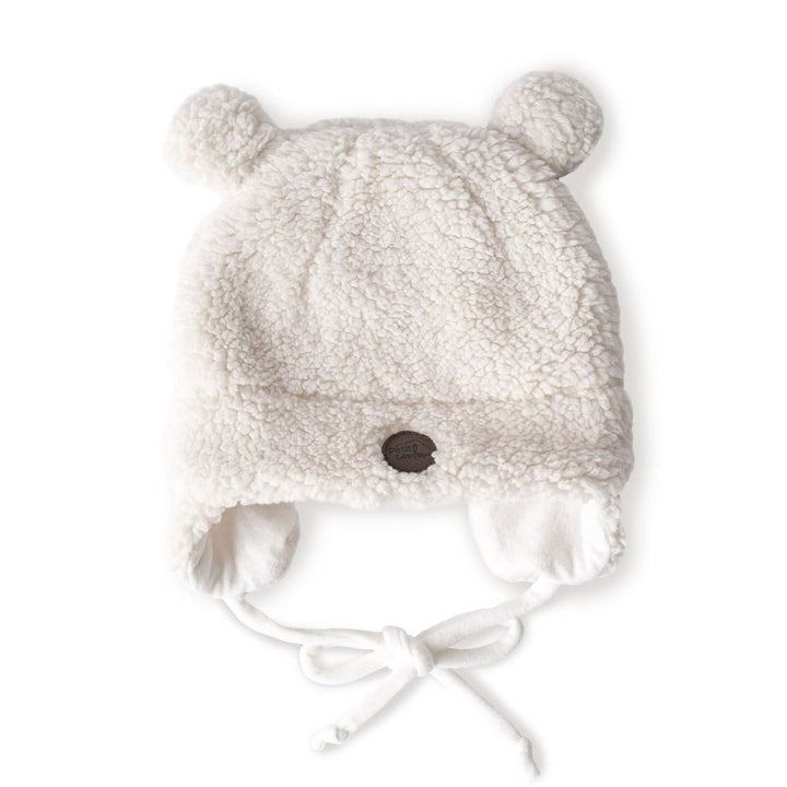 Petit Coulou Sherpa Teddy Bear Baby Gift Box - Cream