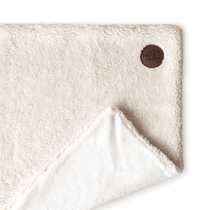 Petit Coulou Sherpa Teddy Bear Baby Gift Box - Cream