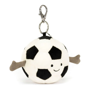 Jellycat Amuseables Sports Bag Charm - Soccer Default Title