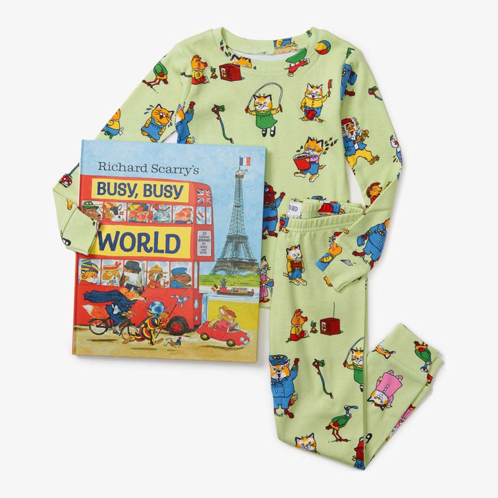 Books to Bed Pajama & Book Set - Busy World 3T