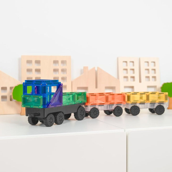 Connetix 50-Piece Magnetic Tiles Transport Pack - Rainbow