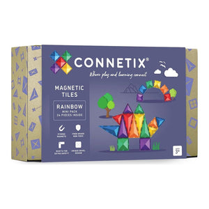 Connetix 24-Piece Magnetic Tiles Mini Pack - Rainbow Default Title