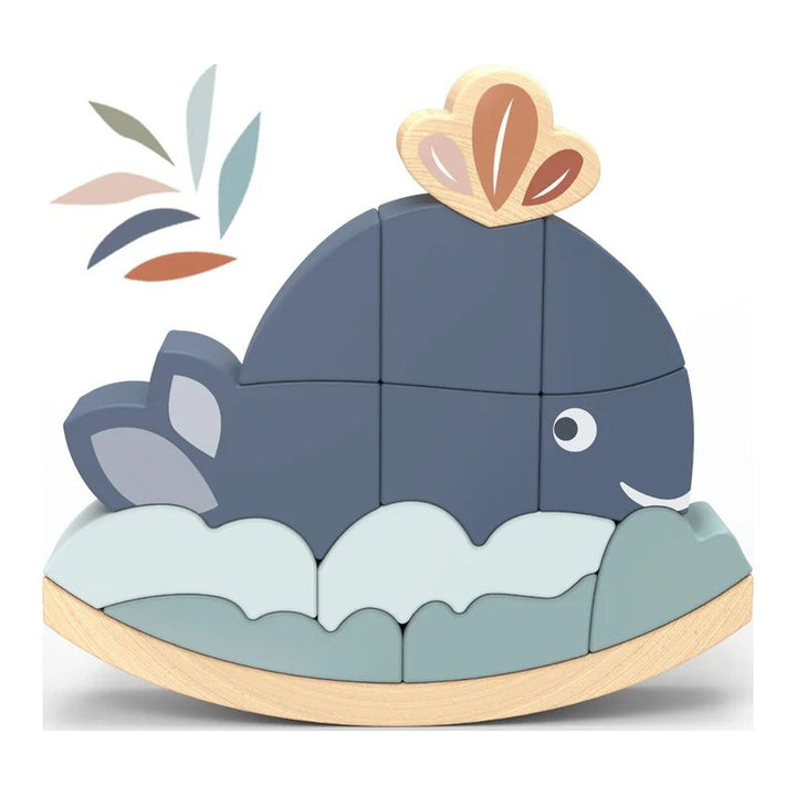 Speedy Monkey Whale Rocking Stacker Activity Toy Default Title