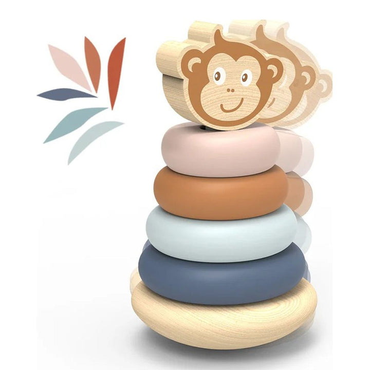 Speedy Monkey Roly Poly Stacker Activity Toy Default Title