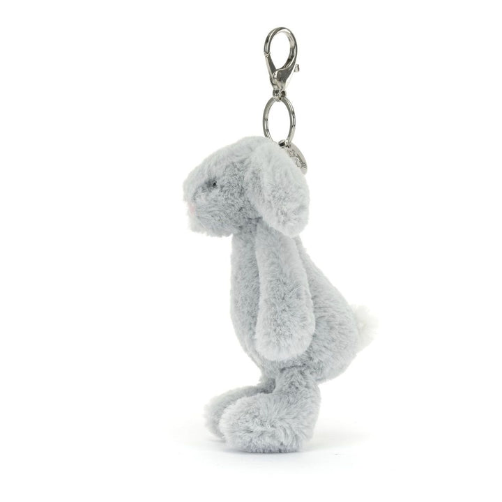 Jellycat Amuseables Bag Charm - Bashful Silver Bunny