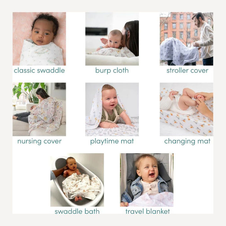 Aden + Anais 2-Pack Silky Soft Muslin Swaddles