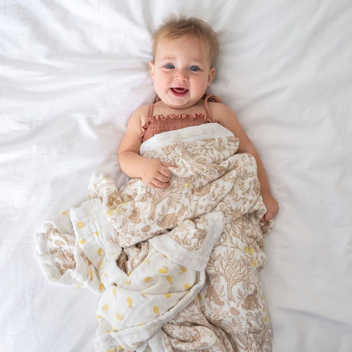 Aden + Anais Silky Soft Muslin Dream Blanket - Natural Woodland