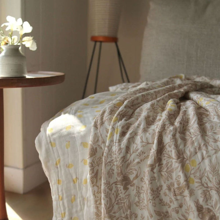 Aden + Anais Silky Soft Muslin Dream Blanket - Natural Woodland