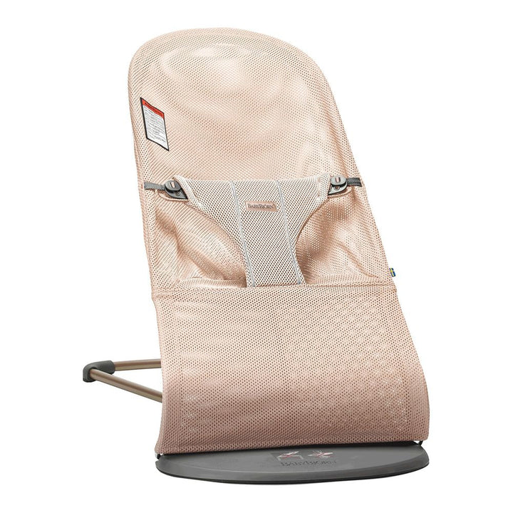 BabyBjorn Bouncer Bliss - 3D Mesh, Pearly Pink on Dark Grey Frame (Open Box) Default Title