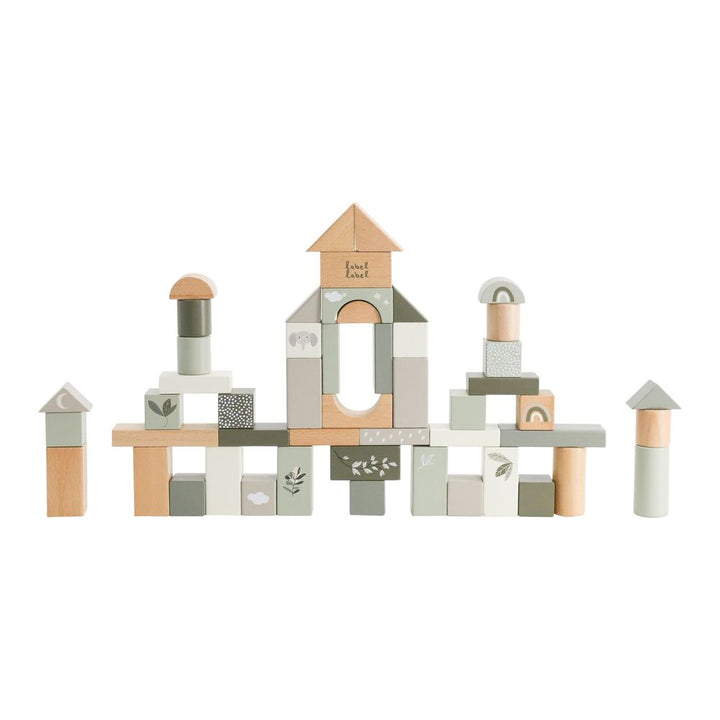 Label Label Wooden Toy Block - Olive Green Default Title