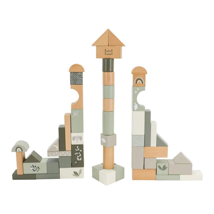 Label Label Wooden Toy Block - Olive Green