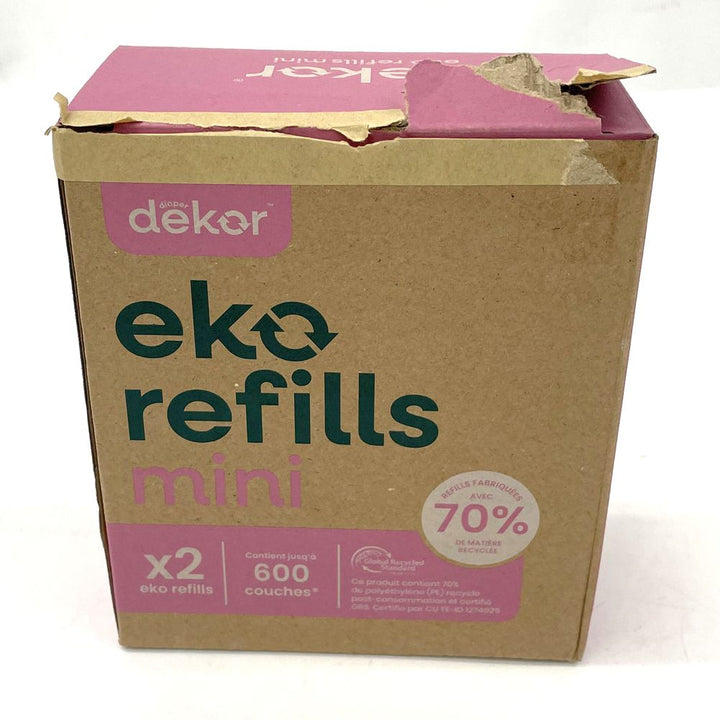 Dekor Eko Mini Diaper Pail Refills (2 Pack) (98570) (Open Box)