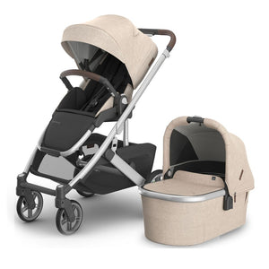 UPPAbaby Cruz V3 + Bassinet V3 Stroller Bundle - Declan (Oat Melange on Silver Frame) Default Title