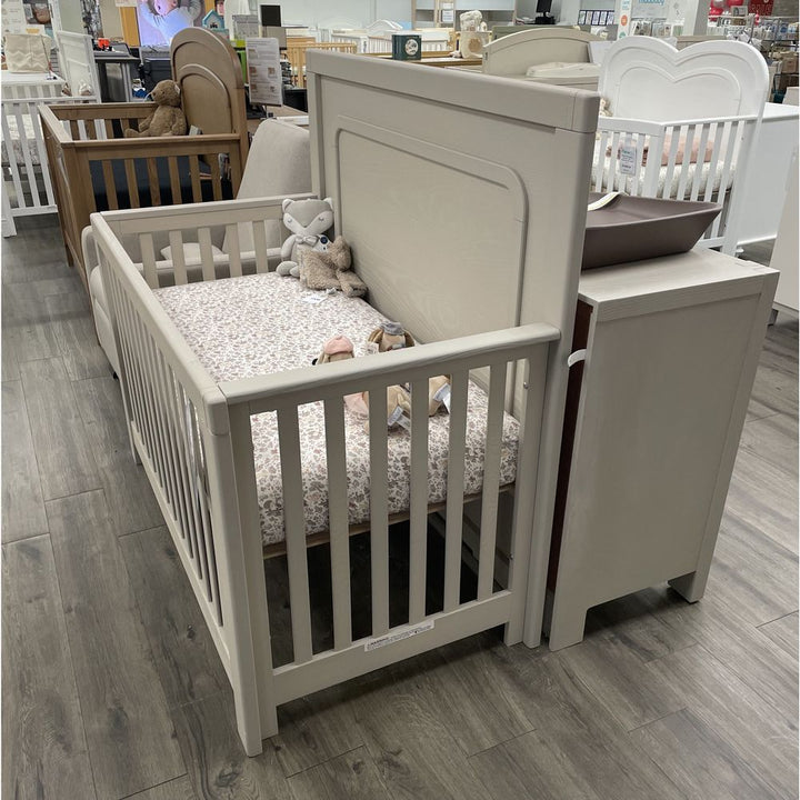 Natart Signature Series Toscano Crib and Dresser Nursery Set - Dove (98734) (Floor Model)