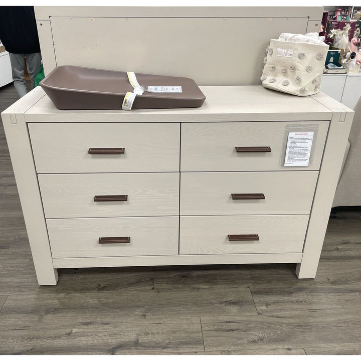 Natart Signature Series Toscano Crib and Dresser Nursery Set - Dove (98734) (Floor Model)