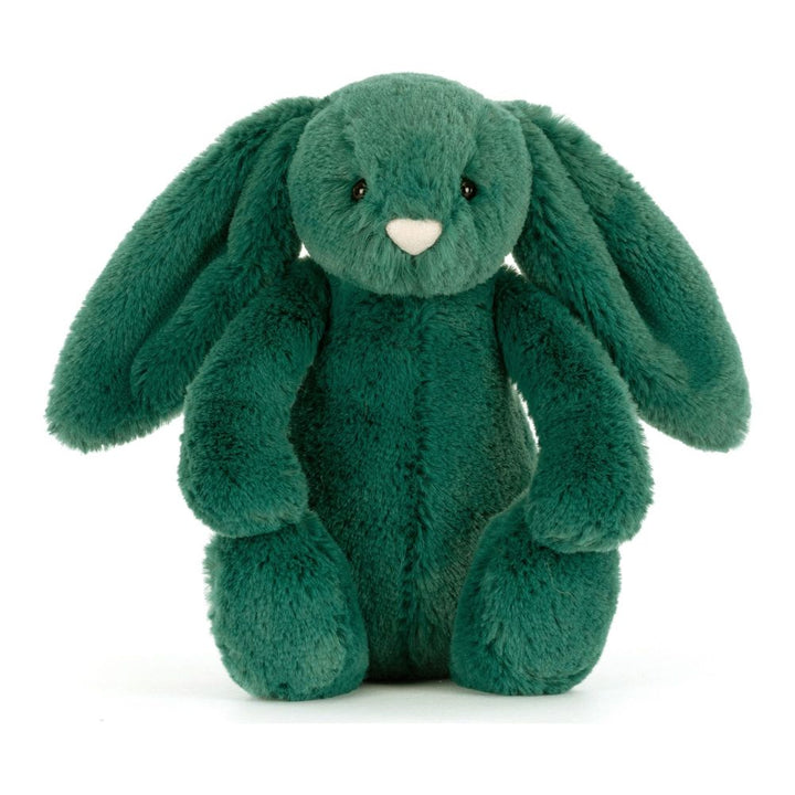 Jellycat Bashful Christmas Bunny Plush Toy - Teal (6 inch)