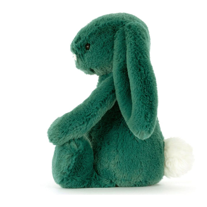 Jellycat Bashful Christmas Bunny Plush Toy - Teal (6 inch)
