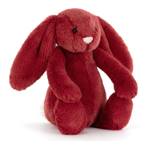 Jellycat Bashful Christmas Bunny Plush Toy - Redcurrant (6 inch) Default Title