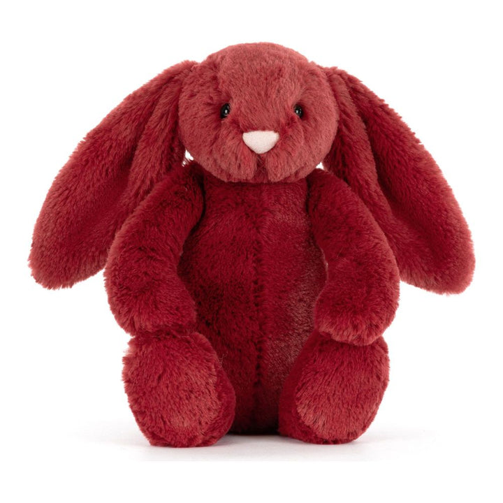 Jellycat Bashful Christmas Bunny Plush Toy - Redcurrant (6 inch)