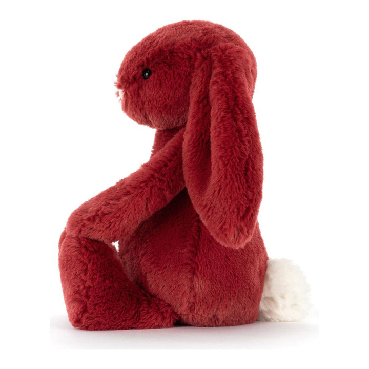 Jellycat Bashful Christmas Bunny Plush Toy - Redcurrant (6 inch)