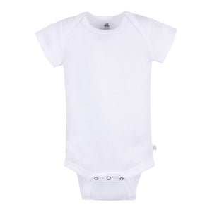 Gerber Short-Sleeve Onesie - White Newborn