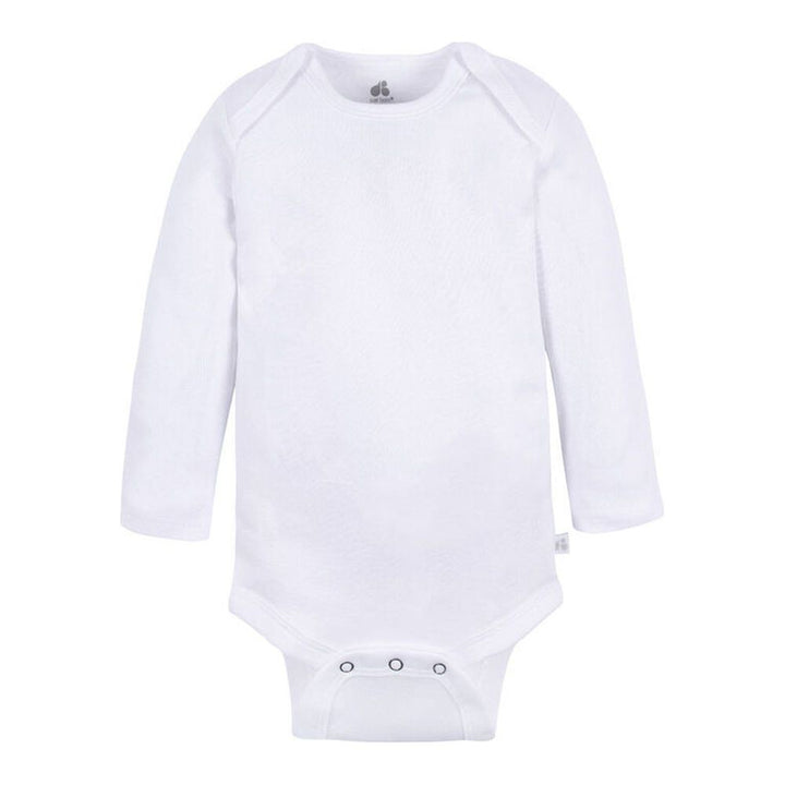 Gerber Long-Sleeve Onesie - White 6-9 Months