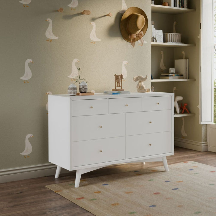 Babyletto Palma 7-Drawer Double Dresser - White