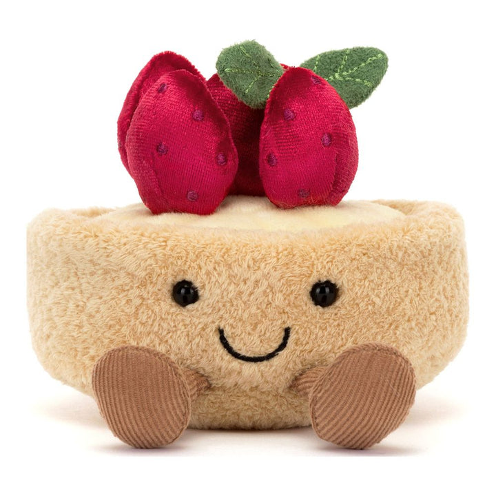 Jellycat Patisserie Amuseables Plush Toy - Fleurette Tarte Aux Fraises