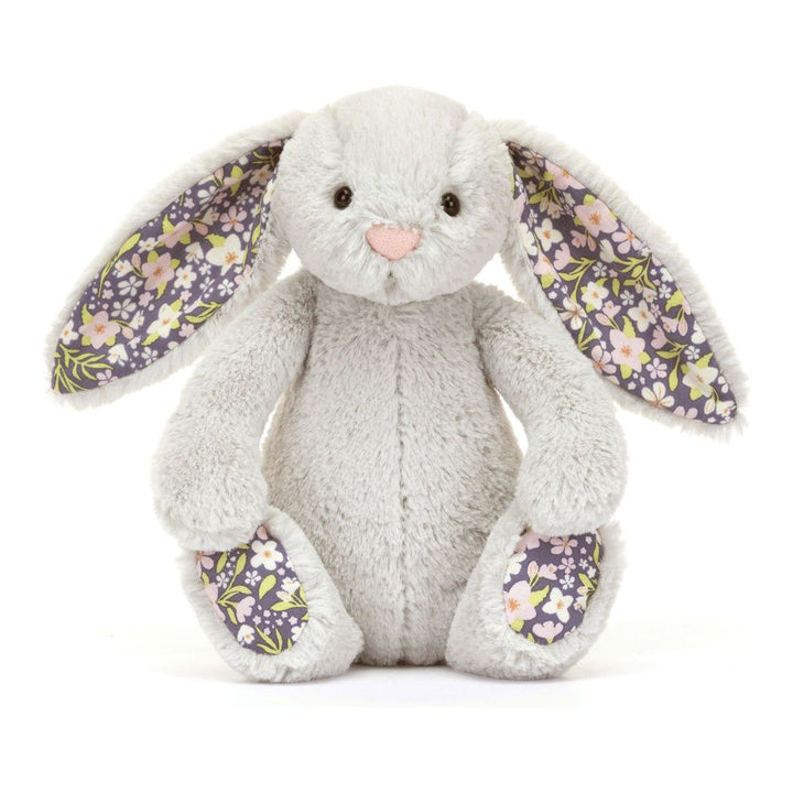 Jellycat Blossom Bunny Plush Toy - Silver Bloom Bunny (Small, 6 inch)