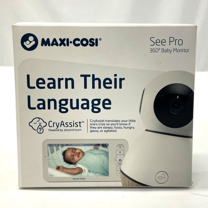 Maxi Cosi See Pro 360 Baby Monitor & Parent Unit With CryAssist Technology (98872) (Open Box)