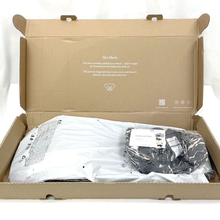 BabyBjorn Bouncer Bliss & Mini Carrier Bundle - Anthracite Landscape/Black Mesh (98873) (Open Box)