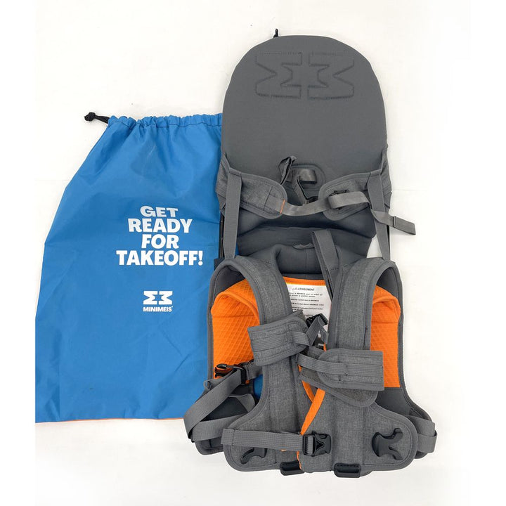MiniMeis G4 Shoulder Baby Carrier - Grey/Orange (98879) (Open Box)