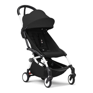 Stokke YOYO3 6+ Stroller - Black on White Frame (98924) (Open Box) Default Title