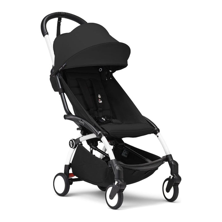 Stokke YOYO3 6+ Stroller - Black on White Frame (98924) (Open Box) Default Title