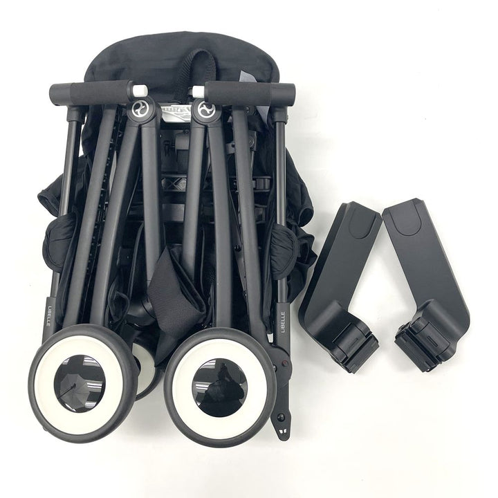 Cybex Libelle 2 Ultra Compact Stroller - Magic Black on Black Frame (98942) (Open Box)