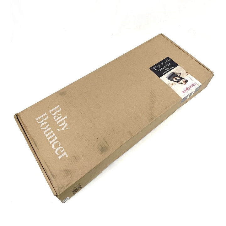 BabyBjorn Bouncer Bliss in Woven Fabric - Classic Quilt, Black on Dark Grey Frame (99168) (Open Box)