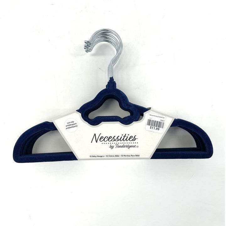 Necessities by TenderTyme 9-Pack Non-Slip Design Baby Hangers - Blue Car (99223) (Open Box)