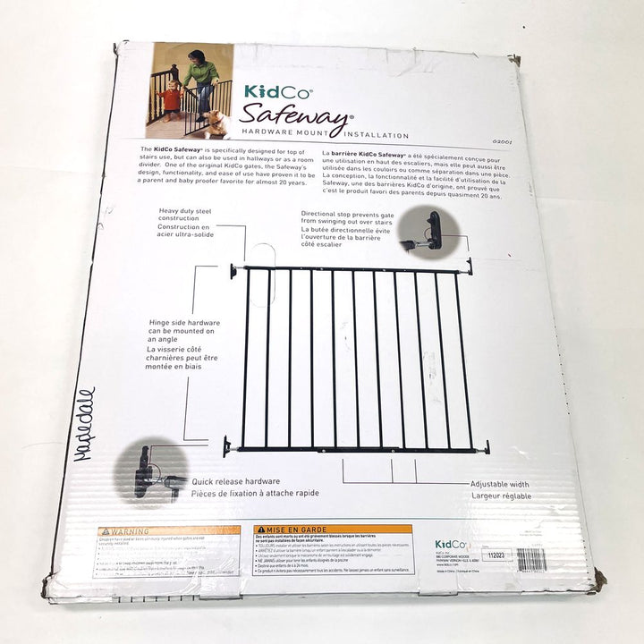 KidCo Safeway Hardware Mounted Safety Gate - Black (99226) (Open Box)