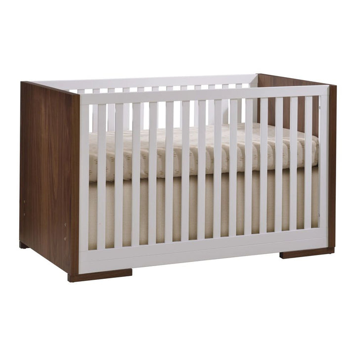 Natart Aria Island Convertible Crib Walnut Linen