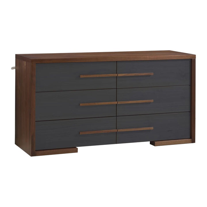 Natart Aria 62 inch Double Dresser Walnut Dusk