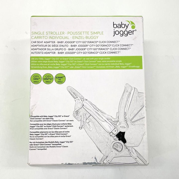 Baby Jogger Graco Click Connect and City GO Car Seat Adapter for Single Strollers (BJ1971511) (99408) (Open Box)