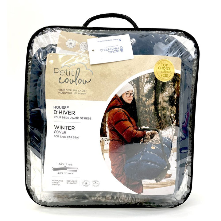 Petit Coulou Winter Cover for Infant Car Seats - Agate Wolf (99472) (Open Box)