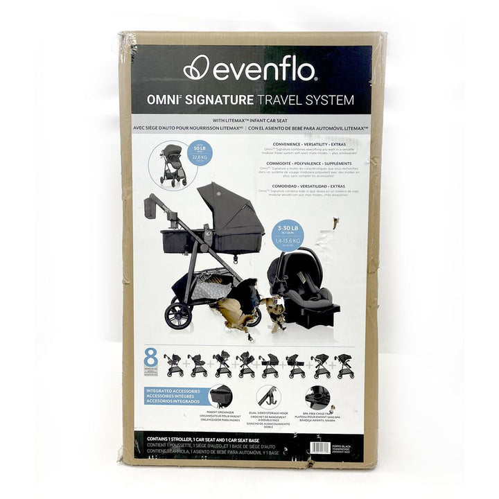 Evenflo Omni Signature and LiteMax Travel System - Porto Black (99526) (Open Box)